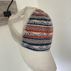 Toad & Co Womens Fairisle Trucker Oatmeal Hat